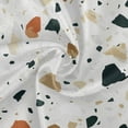 thumbnail image 2 of Coolnut 60" Terrazzo Geometric Round Tablecloth, Waterproof Spillproof Polyester Fabric Table Cover with Zipper Umbrella Hole for Outdoor Patio Garden Dining Party, 2 of 7