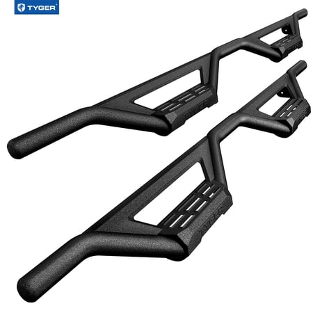 Tyger Auto TG-LD2F60548 Tyger Lander Drop Step Bars Fit Compatible with 2015-2022 Ford F-150 & 2017-2022 F-250 / F-350 | SuperCrew Cab | Textured Black | Nerf Bars