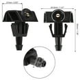 thumbnail image 6 of Windshield Wiper Washer Nozzle Spray Jet Fit for Nissan Note Plastic Black 2 Pcs, 6 of 6