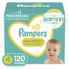 Pampers Swaddlers Diapers, Soft and Absorbent, Size 4, 120 Ct