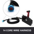 thumbnail image 2 of Outboard Side Mount Remote Control Mercury 881170A13 With 14core 15Ft Harness, Trim Switch, 2 of 5