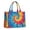 Colorful Rainbow Tie, variant on Large Capacity Tote Bag,Colorful Radial Tie Dye Pattern Handbag Fashion Luxury Tote Bag,15.7"x13"x 5.1" Inches,Laptop Compatible