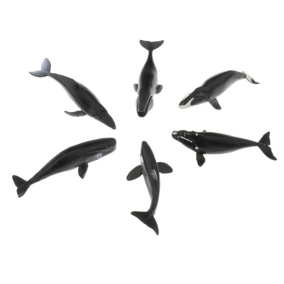 Tachiuwa 6x Simulation Shark Toy Animal Doll Model Toys Figure Statues for