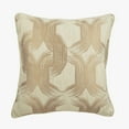 thumbnail image 1 of Toss Pillow Cover, Pearl Beige Decorative Throw Pillow Cover 22 x 22 Pillow Cover Trellis Jacquard Weaveed Couch Pillow, Beige Pillow Cover 22x22 inch (55x55 cm) - Pearl Beige Mystery, 1 of 4