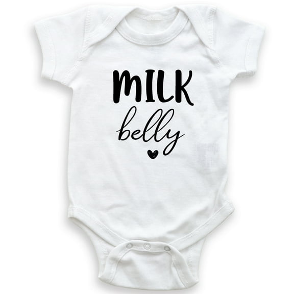 Milk Belly - Baby Bodysuit - Unisex Clothing - Baby Boy - Baby Girl - Newborn Baby - Milk Lover