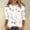 Green, variant on Womens T Shirts Casual Floral Print 3/4 Sleeve Crewneck Top Loose Fit Womens Tops Green L