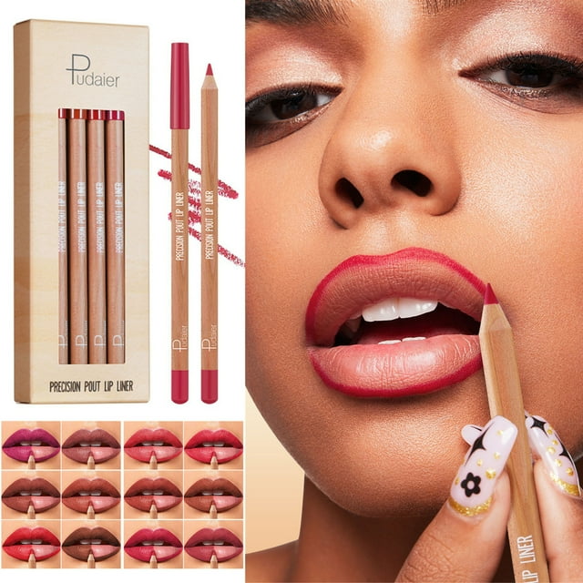 Fiudx Ofertas De La Semana Juego De Delineador De Labios Rojo De Boca Mate De 12 Colores Que Describe El Maquillaje De Labios
