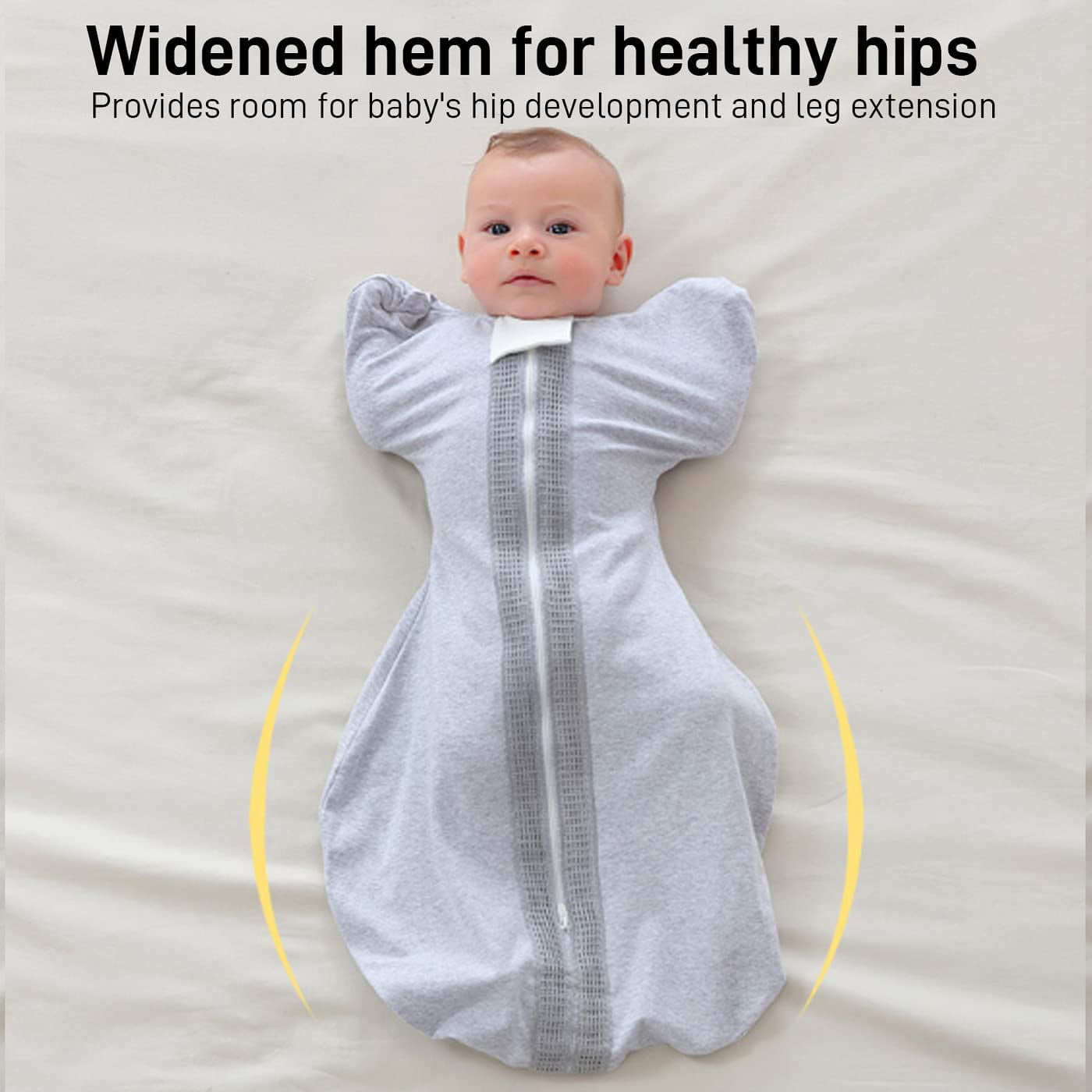  KIDIRA Swaddle for Newborns, Baby Swaddles 0-3 Months 5-13lb,  Arms Up Swaddle 0-3 Months Newborn with Moisture-Wicking Fabric, Promotes  Healthy Hip Development, 2-Way Zipper & Foot Buttons, 1Pack : Baby