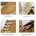 thumbnail image 2 of PU Leather High Top Boots for Men - Comfy Durable Hiking Trekking   Shoes for Outdoor Activities, 2 of 7