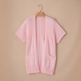 thumbnail image 5 of Wowcloth Women's Short Sleeve Knit Cardigan, Lightweight Soft Comfortable Open Front Sweater for Casual Daily Wear and Office, 5 of 8