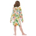 thumbnail image 7 of FORMRS Niños Bathrobe Unisex Hooded Robe Soft Plush Pajamas Sleepwear, Size 10-12T, Retro Pink Floral, 7 of 7