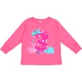 thumbnail image 3 of Inktastic Dinosaur Party-third Birthday Girls Long Sleeve Toddler T-Shirt, 3 of 5