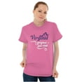 thumbnail image 2 of Virginia VA Cute State Shape Filagree Women's Graphic T Shirt Tees Brisco Brands S, 2 of 2
