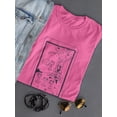 thumbnail image 3 of Four Of Cups Card Shaped T-Shirt Women -Image by Shutterstock, Female XX-Large, 3 of 4