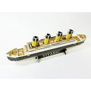 Brick Loot Titanic Ship Building Kit, 30-Piece Foam DIY Ocean Liner Model Set