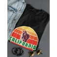 thumbnail image 3 of California Bear Gradient Sun Background, Medium Front Graphic Women T-Shirt, Female XX-Large, 3 of 4