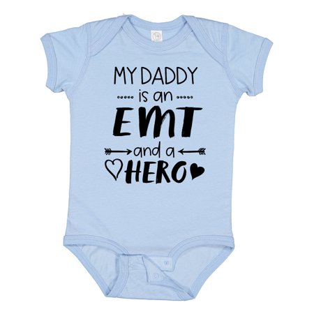 

Inktastic My Daddy is an EMT and a Hero Gift Baby Boy or Baby Girl Bodysuit