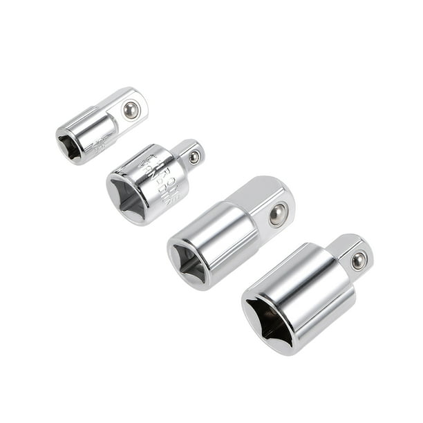 Juego de adaptadores y reductores de impacto de 4 piezas para llave de 1/4 pulgadas, 3/8 pulgadas, 1/2 pulgadas