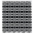 thumbnail image 3 of Abstract Shower Curtain, Psychedelic Torsion Design with Mirrored Pairs Op Art Symmetric Arrangement, Fabric Bathroom Set with Hooks, 69W X 84L Inches Extra Long, Black and White, by Ambesonne, 3 of 3