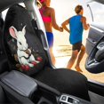 thumbnail image 4 of FUIALDOLG Car Seat Towel Cover, Compatible with Truck Seat Van, Terry Cloth Car Seat Cover for Trucks Cars, White Rabbit Strawberry, 4 of 7