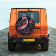 thumbnail image 6 of Naloa Glowing Leaf Bird PVC Leather Spare Tire Wheel Cover for Car Truck SUV Camper Trailer Universal Fit many size14 inch, 6 of 6