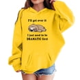 thumbnail image 2 of KHONTS Graphic Hoodies Girls Kids Cute Cartoon Printed Long Sleeve Hooded Sweatshirts Casual Loose Fit Pullover Pockets Tops,Size 3-14 Years, 2 of 4