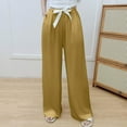 thumbnail image 2 of yillto Women's Lounge Pants Lightweight Comfy Pjs Pant Wide Leg High Waist Loose Trousers with Pockets, 2 of 3