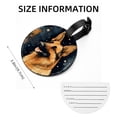 thumbnail image 5 of Shepherd Dog 2pcs PU Leather Round Bag Tags Suitcase Handbag Tags with Privacy Cover and Name ID Tag for Travel Luggage, Handbags, Backpacks, School Bags, 5 of 6