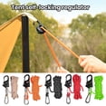thumbnail image 2 of Tent Rope Tightener with Carabiner Clip Lanyard Adjuster Compact Size Portable Universal Self-locking Tent Rope Tensioner Outdoor Equipment Tool, 2 of 7