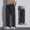 thumbnail image 2 of Stylish Loose Fit Cargo Pants for Men Perfect for Relaxed Weekend Activities, 2 of 9