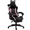 Black and Pink, variant on Dowinx Gaming Chair with Cat Ears, Massage Lumbar & Footrest - Ergonomic Reclining Computer Chair for Girls, 290LBS, White