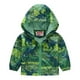 thumbnail image 1 of Gibobby Chaqueta de invierno para niñosChaquetas informales para niños pequeños y niñas con estampado de dibujos animados, abrigos con capucha y cremalle(Verde, 4-5 Años), 1 of 4