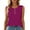 Womens Summer Tops Hot Pink, variant on Womens Summer Tops Henley Shirt, Sleeveless Shirts for Women Casual Button Down Crewneck Tank Top Mothers Gifts