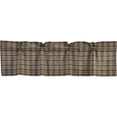 thumbnail image 4 of VHC Brands Rustic & Lodge Kitchen Window Curtains-Wyatt Bedding Accessory, 16x60, Khaki Tan, 4 of 5