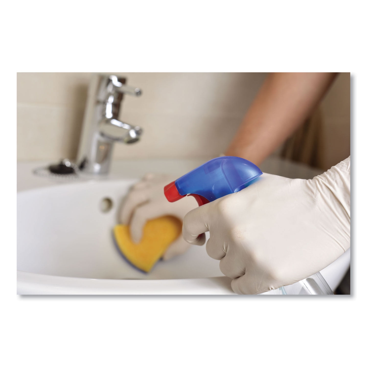 Latex Powdered Gloves, Cream, Medium, 100/Box | Bundle of 10 Boxes