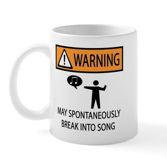 CafePress - Spontaneous Singer Mug - 11 oz Ceramic Mug - Novelty Coffee Tea Cup