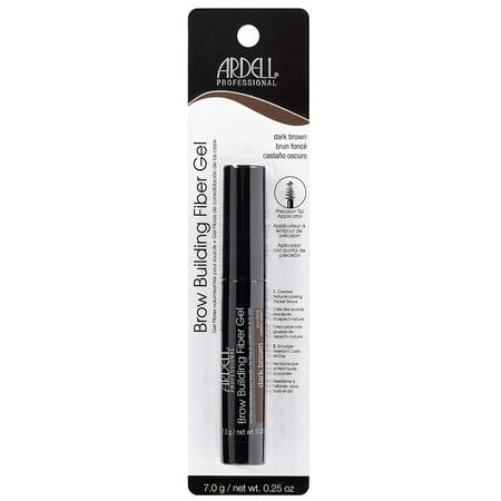 Brow Building Fiber Gel, Dark Brown, Adheres to brow hair creating thicker brows By (Best Way To Make Hair Thicker)