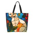 thumbnail image 1 of Easygdp Stained Glass Cat Art Bolsas Tote para Mujer, Bolsos de Hombro para Viaje, Bolsos de Mano de Gran Capacidad para Compras y Trabajo, 1 of 8