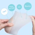 thumbnail image 4 of CAYU Foot Heel Protector Increase Silicone Half Insole Insert Invisible Heightening Pad Anti-crack Unisex Feet Care, 4 of 12