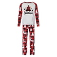 thumbnail image 2 of Odeerbi Christmas Pajamas for Family Plaid Holiday Long Sleeve Family Christmas Pajamas Matching Sets Dad Fashion Plaid Print Blouse Tops Pants Sleepwear Xmas Family Matching PJs Set Red, 2 of 4