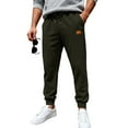 thumbnail image 1 of Ceisia Men Solid Color Corduroy Straight Leg Pants Elastic Waist Drawstring Gift Casual Trousers, 1 of 7