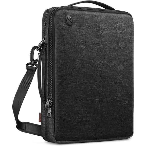 FINPAC 13-inch Laptop Shoulder Bag for MacBook Neo A18 Pro, 13.6-inch MacBook Air 2026-2022 M5/M4/M3/M2/M1, Computer Carry Case with Pockets for Tablets and Accessories, Surface, HP, Black