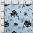 thumbnail image 2 of oneOone Cotton Poplin Twill Grayish Blue Fabric Floral Diy Clothing Quilting Fabric Print Fabric By Yard 56 Inch Wide, 2 of 4