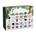 LHOO Advent Calendar 2024 Crystals for Kids with 24 Days Christmas Countdown Surprises, Natural