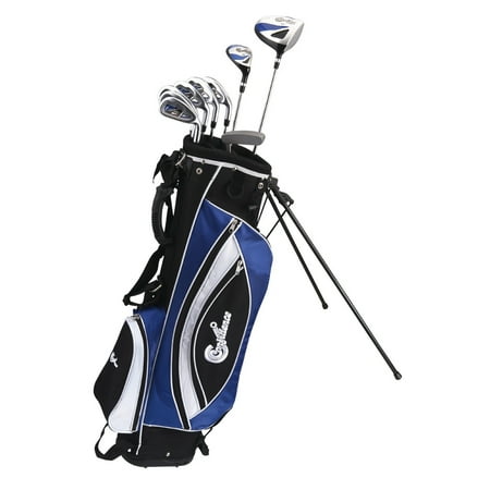 Confidence GOLF Mens RH POWER II Hybrid Steel Club Set & Stand Bag