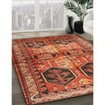 thumbnail image 3 of Ahgly Company Machine Washable Indoor Square Traditional Orange Area Rugs, 7' Square, 3 of 7