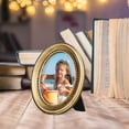 thumbnail image 6 of BRIGHTFUFU Vintage Picture Frame Oval Photo Frame Tabletop Wall Hanging European Style Photo Frame, 6 of 8