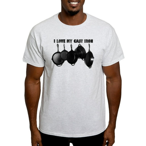 CafePress - I Love Cast Iron Light T Shirt - Men's Classic Graphic T-Shirt