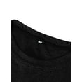 thumbnail image 6 of Cindysus Women T Shirt Striped T-shirt Color Block Tee Work Pullover Comfy Tunic Blouse Black M, 6 of 7