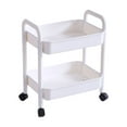 thumbnail image 2 of pantry organizers Two Layer Trolley Floor Storage Rack Kitchen Floor Multi Layer Snack Dormitory Bedside Bedroom Toilet Mobile Bathroom Rack, 2 of 6